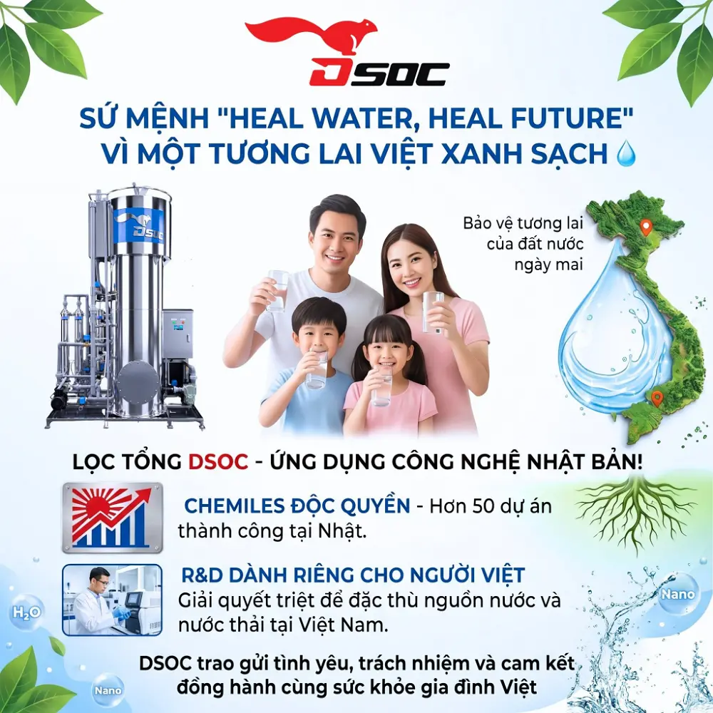LỌC NƯỚC TỔNG DSOC: NÂNG CẤP CÔNG SUẤT – KHÔNG CẦN THAY MỚI!